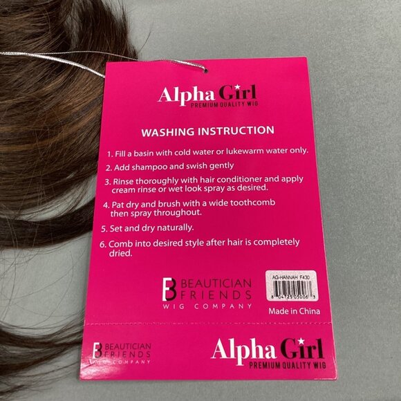 Hannah Wig Brown & Blonde Long Straight Curl Classic Cap Adjustable Synthetic - Picture 9 of 9